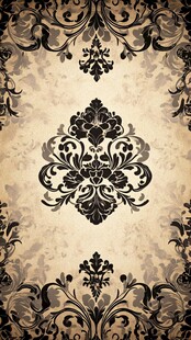 复古欧式花纹壁纸图案