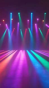 炫彩舞台灯光秀场景