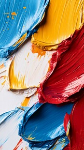 多彩颜料笔触艺术纹理