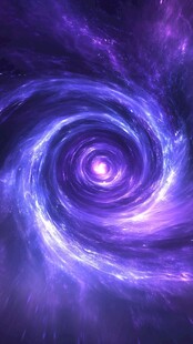梦幻紫色宇宙旋涡奇观