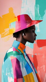 时尚彩装女士的独特风采