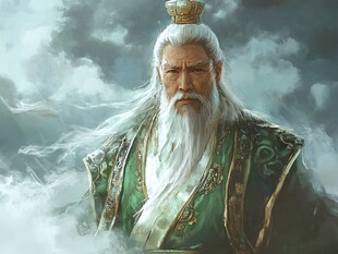 仙风道骨的古代老者形象