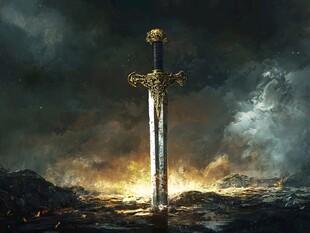 插于天地间的魔幻神秘宝剑