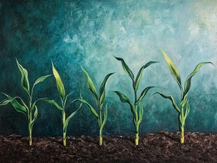 玉米幼苗的生机与成长