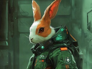 未来感机械兔战士