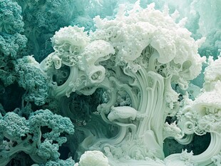 梦幻玉雕般的奇幻植物景观