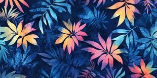 多彩树叶图案背景纹理