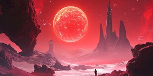 红色星球下的孤独探索者