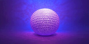 紫色发光球体梦幻视觉效果
