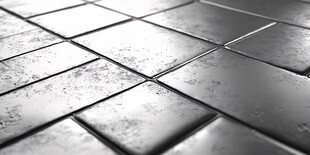 金属质感瓷砖特写画面