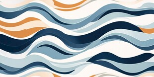 波浪纹理图案 色彩丰富