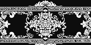 欧式黑白花纹装饰图案
