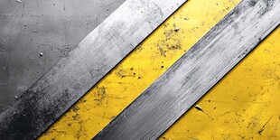 金属黄黑条纹警示背景