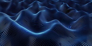 蓝色动态线条波浪纹理图