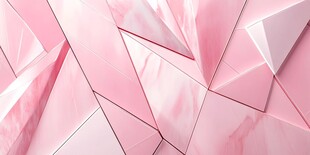 梦幻粉色几何立体背景图