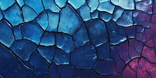 蓝紫碎裂纹理玻璃图案
