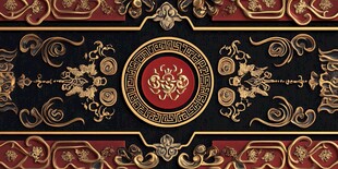 中式古典华丽传统纹饰图案