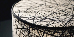 几何线条纹理装饰圆台