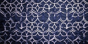 深蓝几何花纹图案背景