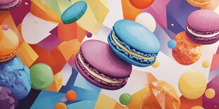 缤纷马卡龙的甜蜜视觉盛宴