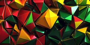 多彩立体几何图形背景