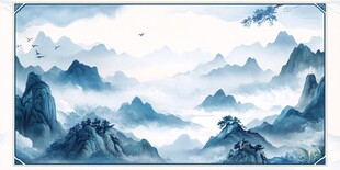 水墨山水意境图
