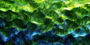 梦幻绿蓝交织纹理图案