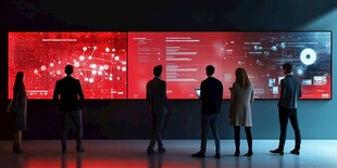 团队凝视科技大屏画面