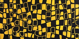 黑黄几何图案抽象背景图