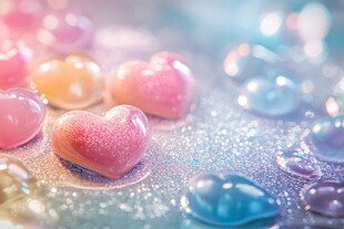 梦幻心形糖果闪耀瞬间