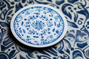 青花瓷盘 传统典雅纹饰