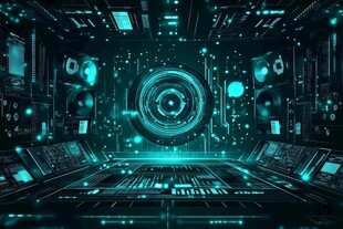 未来感科技操控空间