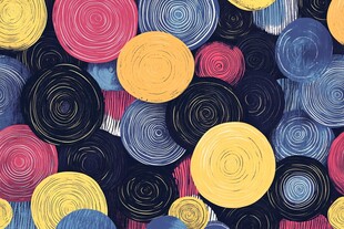 多彩旋涡图案背景纹理