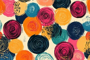 多彩螺旋图案背景纹理