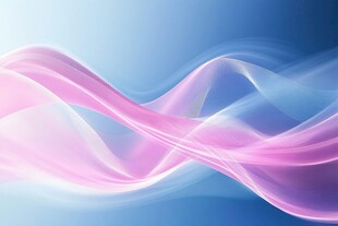 梦幻渐变飘带背景图