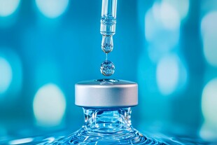 液滴入瓶瞬间的美妙画面