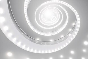 螺旋灯光通道 科技氛围感