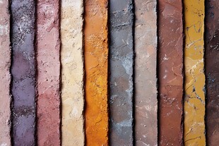 多彩纹理墙面装饰材料展示