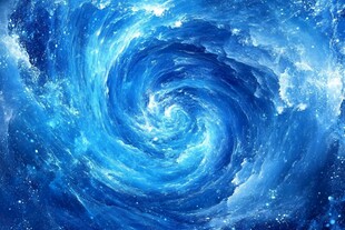 梦幻蓝色海洋漩涡景观