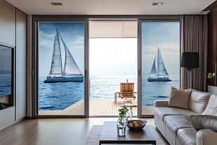 海景客厅 揽尽碧海帆船风光