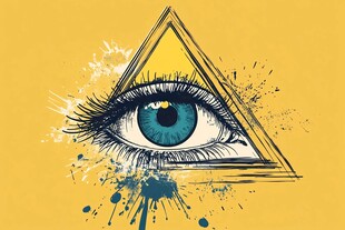 三角之眼艺术插画
