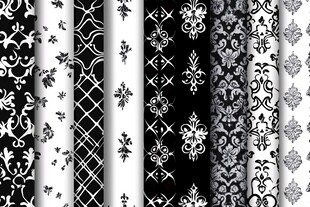 黑白花纹图案集合