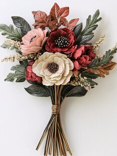 手工仿真花卉装饰花束