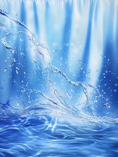 灵动水花 蓝色梦幻水世界