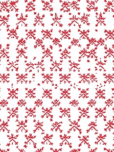 红色几何图案无缝花纹