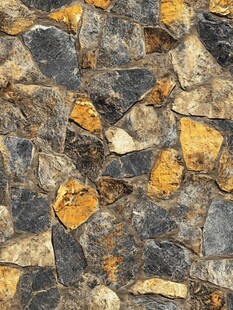 石块拼接墙面纹理图案