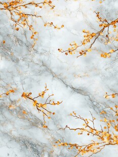 大理石底金枝装饰图案
