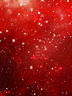 红色璀璨星空背景图