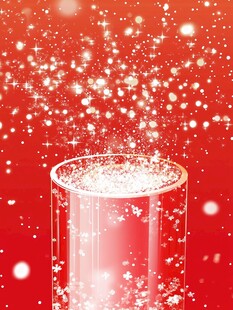 红色试管中闪耀的梦幻星尘