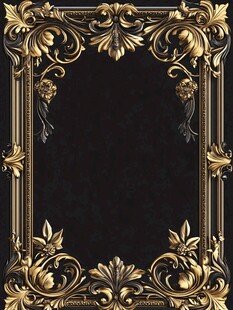 金色华丽复古装饰画框